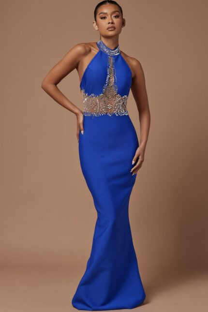 Luxurious blue dress
